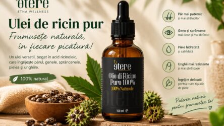 Ulei de ricin pur Etna Wellness – îngrijire naturală